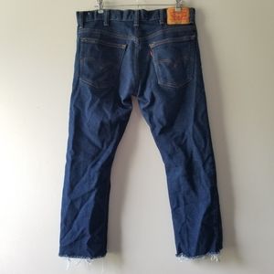 Levis 517 Cropped Ankle Dark Wash Jeans